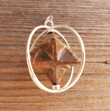 Load image into Gallery viewer, Natural FANCY AGATE  Merkaba Pendant Gemstone Merkaba Spinning Star Pendant
