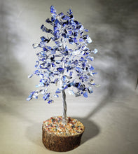 Load image into Gallery viewer, Natural LAPIS LAZULI STEP Style Gemstone Chip Tree With 300 Stones Crystal Tree Of Life