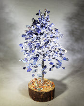 Load image into Gallery viewer, Natural SODALITE STEP Style Gemstone Chip Tree With 300 Stones Crystal Tree Of Life