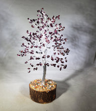 Load image into Gallery viewer, Natural GARNET STEP Style Gemstone Chip Tree With 300 Stones Crystal Tree Of Life