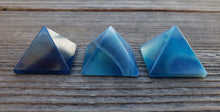 Load image into Gallery viewer, BLUE ONYX natural small gemstone crystal pyramid 20-22