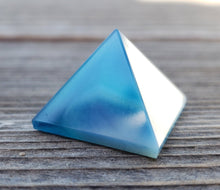 Load image into Gallery viewer, BLUE ONYX natural small gemstone crystal pyramid 20-22