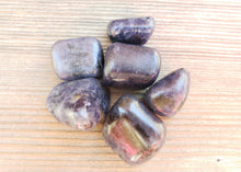 Load image into Gallery viewer, Six (6) IOLITE Tumbled Stones Medium/Large Natural Tumble Stones