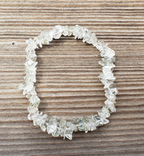 Load image into Gallery viewer, PRASIOLITE Natural Stone Gemstone Stretchy Chip Bracelet