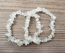 Load image into Gallery viewer, PRASIOLITE Natural Stone Gemstone Stretchy Chip Bracelet