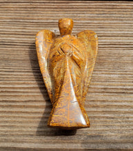 Load image into Gallery viewer, 3" CALLIGRAPHY STONE ANGEL Natural Handcarved Stone Gemstone