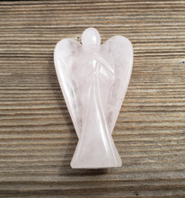 Load image into Gallery viewer, 3" ROSE QUARTZ ANGEL Natural Handcarved Stone Gemstone