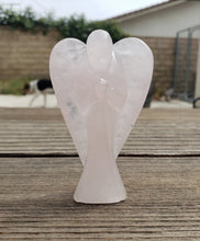 Load image into Gallery viewer, 3" ROSE QUARTZ ANGEL Natural Handcarved Stone Gemstone