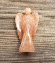 Load image into Gallery viewer, 3" PEACH AVENTURINE ANGEL Natural Handcarved Stone Gemstone