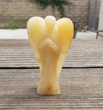 Load image into Gallery viewer, 3" GOLDEN QUARTZ ANGEL Natural Handcarved Stone Gemstone