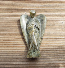 Load image into Gallery viewer, 3" LABRADORITE ANGEL Natural Handcarved Stone Gemstone