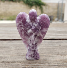 Load image into Gallery viewer, 2" LEPIDOLITE ANGEL Natural Handcarved Stone Gemstone