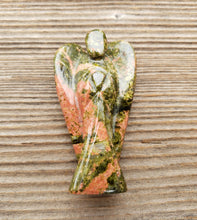 Load image into Gallery viewer, 2" UNAKITE ANGEL Natural Handcarved Stone Gemstone