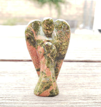 Load image into Gallery viewer, 2" UNAKITE ANGEL Natural Handcarved Stone Gemstone