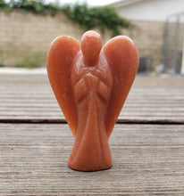 Load image into Gallery viewer, 2" RED AVENTURINE ANGEL Natural Handcarved Stone Gemstone