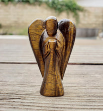 Load image into Gallery viewer, 2" TIGER EYE ANGEL Natural Handcarved Stone Gemstone