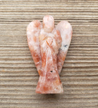 Load image into Gallery viewer, 2" SUNSTONE ANGEL Natural Handcarved Stone Gemstone