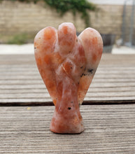 Load image into Gallery viewer, 2" SUNSTONE ANGEL Natural Handcarved Stone Gemstone