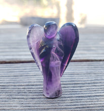 Load image into Gallery viewer, 1" AMETHYST ANGEL Natural Handcarved Stone Gemstone