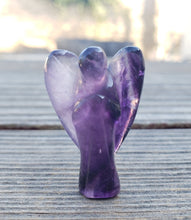 Load image into Gallery viewer, 1" AMETHYST ANGEL Natural Handcarved Stone Gemstone