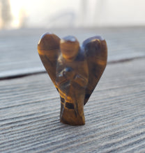 Load image into Gallery viewer, 1" TIGER EYE ANGEL Natural Handcarved Stone Gemstone
