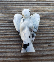Load image into Gallery viewer, 1" RAINBOW MOONSTONE ANGEL Natural Handcarved Stone Gemstone