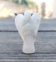 Load image into Gallery viewer, 1" RAINBOW MOONSTONE ANGEL Natural Handcarved Stone Gemstone