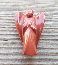 Load image into Gallery viewer, 1" RED JASPER ANGEL Natural Handcarved Stone Gemstone