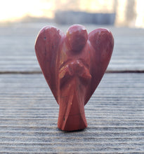 Load image into Gallery viewer, 1" RED JASPER ANGEL Natural Handcarved Stone Gemstone