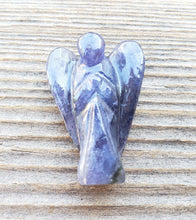 Load image into Gallery viewer, 1" IOLITE ANGEL Natural Handcarved Stone Gemstone