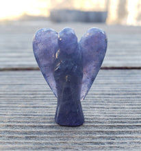 Load image into Gallery viewer, 1" IOLITE ANGEL Natural Handcarved Stone Gemstone