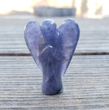 Load image into Gallery viewer, 1" IOLITE ANGEL Natural Handcarved Stone Gemstone