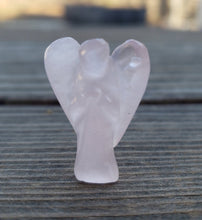 Load image into Gallery viewer, 1" ROSE QUARTZ ANGEL Natural Handcarved Stone Gemstone