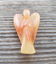 Load image into Gallery viewer, 1" PEACH AVENTURINE ANGEL Natural Handcarved Stone Gemstone