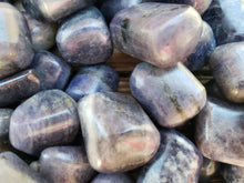 Load image into Gallery viewer, Three (3) IOLITE Tumbled Stones Medium/Large Natural Tumble Stones