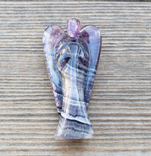 Load image into Gallery viewer, 3" FLUORITE ANGEL Natural Handcarved Stone Gemstone