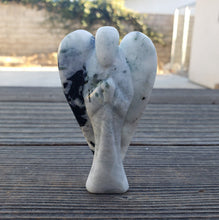 Load image into Gallery viewer, 3" RAINBOW MOONSTONE ANGEL Natural Handcarved Stone Gemstone