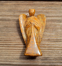 Load image into Gallery viewer, 3" CALLIGRAPHY STONE ANGEL Natural Handcarved Stone Gemstone
