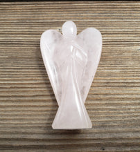 Load image into Gallery viewer, 3" ROSE QUARTZ ANGEL Natural Handcarved Stone Gemstone