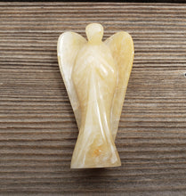 Load image into Gallery viewer, 3" GOLDEN QUARTZ ANGEL Natural Handcarved Stone Gemstone