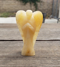 Load image into Gallery viewer, 3" GOLDEN QUARTZ ANGEL Natural Handcarved Stone Gemstone