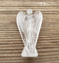Load image into Gallery viewer, 2" CLEAR QUARTZ ANGEL Natural Handcarved Stone Gemstone