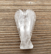 Load image into Gallery viewer, 2" CLEAR QUARTZ ANGEL Natural Handcarved Stone Gemstone