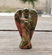 Load image into Gallery viewer, 2" UNAKITE ANGEL Natural Handcarved Stone Gemstone