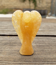 Load image into Gallery viewer, 2" GOLDEN QUARTZ ANGEL Natural Handcarved Stone Gemstone