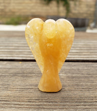 Load image into Gallery viewer, 2" GOLDEN QUARTZ ANGEL Natural Handcarved Stone Gemstone