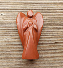 Load image into Gallery viewer, 2" RED JASPER ANGEL Natural Handcarved Stone Gemstone