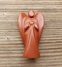 Load image into Gallery viewer, 2" RED JASPER ANGEL Natural Handcarved Stone Gemstone