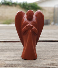 Load image into Gallery viewer, 2" RED JASPER ANGEL Natural Handcarved Stone Gemstone
