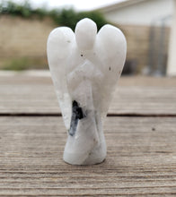 Load image into Gallery viewer, 2" RAINBOW MOONSTONE ANGEL Natural Handcarved Stone Gemstone